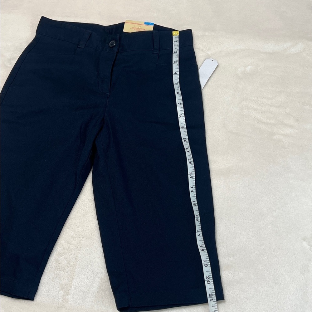 Dockers Girls Stretch Skimmer Capri Pants Navy Blue – Size 12 NWT - Picture 6 of 7